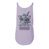 Lavender tank top back with Born & Raised 2025 artist lineup and neon sign artwork