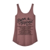 Back view of tank featuring Born & Raised 2025 artist lineup in bold black text