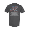 Born & Raised Eagle tee back view with 2025 artist lineup and logo